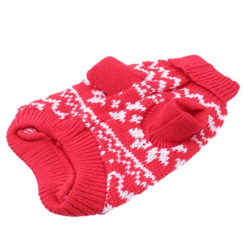 BUGUUYO Winterkleidung für Hunde hundepullover hundepulli Festliche Haustierkleidung Dog Sweater Hunde Pulli Hundemäntel Haustier Winter Welpenkleidung für ädchen Haustier Hund Mantel rot BUGUUYO Winterkleidung für Hunde hundepullover hundepulli Festliche Haustierkleidung Dog Sweater Hunde Pulli Hundemäntel Haustier Winter Welpenkleidung für ädchen Haustier Hund Mantel rot von BUGUUYO