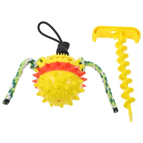 BUGUUYO Zähne Ziehen Ball Quietschendes Hundespielzeug Hündchenspielzeug Hundespielzeug Unverwüstlich Welpenspielzeug Für Kleine Rassen Seilspielzeug Für Hunde Beißspielzeug Plastik Yellow BUGUUYO Zähne Ziehen Ball Quietschendes Hundespielzeug Hündchenspielzeug Hundespielzeug Unverwüstlich Welpenspielzeug Für Kleine Rassen Seilspielzeug Für Hunde Beißspielzeug Plastik Yellow von BUGUUYO