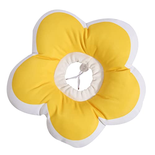 BUGUUYO Adorables Katzenhalsband Aus Baumwolle Wasserdichter Verstellbarer Elizabethanischer Schutzkragen Für Katzen Blumenform Für Genesung Nach Operationen BUGUUYO Adorables Katzenhalsband Aus Baumwolle Wasserdichter Verstellbarer Elizabethanischer Schutzkragen Für Katzen Blumenform Für Genesung Nach Operationen von BUGUUYO