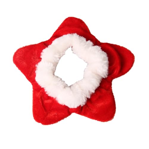 BUGUUYO Hunde- Und Katzenhalsband Weihnachtlich Rot Plüsch Fünfzackiger Stern Krawatte Bequem Und Stilvoll BUGUUYO Hunde- Und Katzenhalsband Weihnachtlich Rot Plüsch Fünfzackiger Stern Krawatte Bequem Und Stilvoll von BUGUUYO