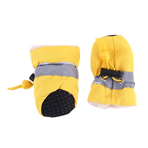BUGUUYO Schützen Sie Ihren Hund Stiefel Ohne Sohle Und Warm Größe 2 Gelb Für Wetter BUGUUYO Schützen Sie Ihren Hund Stiefel Ohne Sohle Und Warm Größe 2 Gelb Für Wetter von BUGUUYO