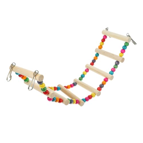 BUGUUYO Vogelspielzeug Bunte Kletterleiter Für Papageien Und Nymphensittiche Sicheres Und Klettergerüst Fördert Spiel Und Im Käfig Für Kleine Und Mittelgroße Vögel BUGUUYO Vogelspielzeug Bunte Kletterleiter Für Papageien Und Nymphensittiche Sicheres Und Klettergerüst Fördert Spiel Und Im Käfig Für Kleine Und Mittelgroße Vögel von BUGUUYO