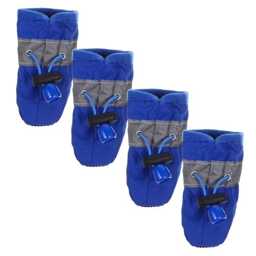 BUGUUYO 4stücke Hundestiefel Für Kleine Bis Mittelgroße Hunde Haustierschuhe Für Outdoor-spaziergänge Schützen Vor Steinen Und Sand BUGUUYO 4stücke Hundestiefel Für Kleine Bis Mittelgroße Hunde Haustierschuhe Für Outdoor-spaziergänge Schützen Vor Steinen Und Sand von BUGUUYO