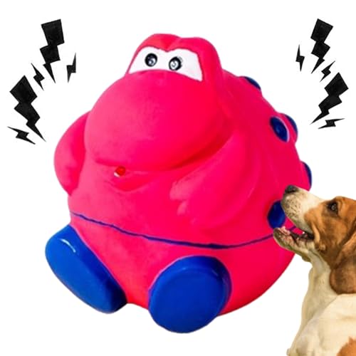 BUKBAG Latex-Kauspielzeug für Hunde, quietschendes Tier-Hundespielzeug, lustiges Latex-Sound-Spielzeug, langlebiges Kauspielzeug zum Apportieren, interaktives Spielzeug, weiche Latex-Quietschbälle für von BUKBAG