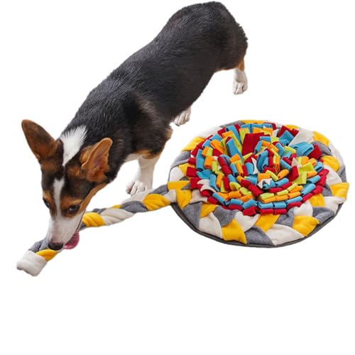 BUKBAG Schnüffelmatte für Hunde, interaktives Süßigkeiten-förmiges Futter-Puzzles für Hunde, Grabspielzeug, Anreicherungs-Futtermatte für Katzen, Kaninchen, Hunde, Stressabbau, Langeweile von BUKBAG