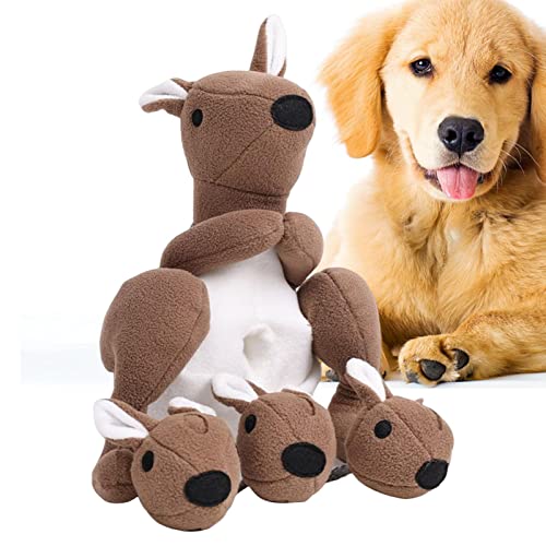 BUKISA Schnüffelspielzeug für Hunde - Schnüffelspielzeug in Känguru-Form - Langlebiges Welpenspielzeug, langsam fütterndes Hunde-Puzzlespielzeug zum Spielen, Training, Energie verbrauchen von BUKISA