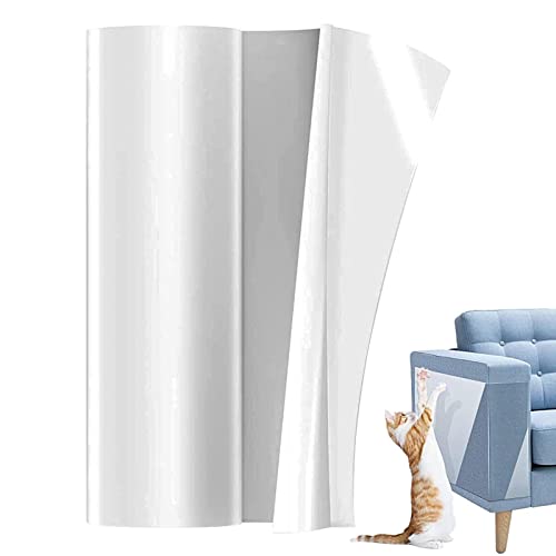 Möbelschutz von Katzen, Wiederverwendbares Anti-Kratz-Klebeband, Anti-Kratzen Klebeband für Couch Guards für Katzen, Sofa Eckkratzen von BUKISA