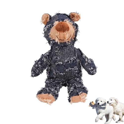 Petsboro Robust Bear, Petsboro Chew Bear Dog Toy, Big Dog Toys, Indestructible Robust Bear Dog Toy, Stuffed Animal Chew Toys for Dog Companions, Designed for Heavy Chewers (L,Blue) von BUKISA