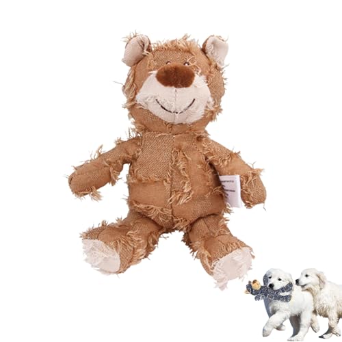 Petsboro Robust Bear, Petsboro Chew Bear Dog Toy, Big Dog Toys, Indestructible Robust Bear Dog Toy, Stuffed Animal Chew Toys for Dog Companions, Designed for Heavy Chewers (L,Brown) von BUKISA