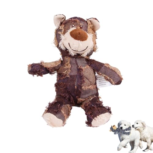 Petsboro Robust Bear, Petsboro Chew Bear Dog Toy, Big Dog Toys, Indestructible Robust Bear Dog Toy, Stuffed Animal Chew Toys for Dog Companions, Designed for Heavy Chewers (L,Purple) von BUKISA