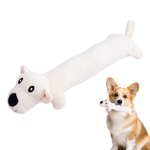 Quietschendes Hundespielzeug für Hunde, weich und niedlich, quietschendes, interaktives Hundespielzeug mit Sound, Kauspielzeug für kleine, mittelgroße und große Hunde und Katzen von BUKISA