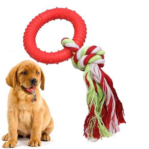 Seil-Kauspielzeug – Mundpflege-Seil-Hundespielzeug, langlebiges Haustierspielzeug, lebensmittelechtes Welpenspielzeug für Spielzeit, Training, Haustiere von BUKISA