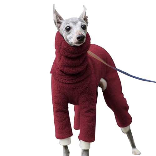 Winter-Hundekleidung, Winter-Hundejacke, 4 Beine, vollständig bedeckt, hoher Kragen, dehnbar, dick, elastisch, Ganzkörper-Hundemantel für Labrador, Golden Retriever von BUKISA