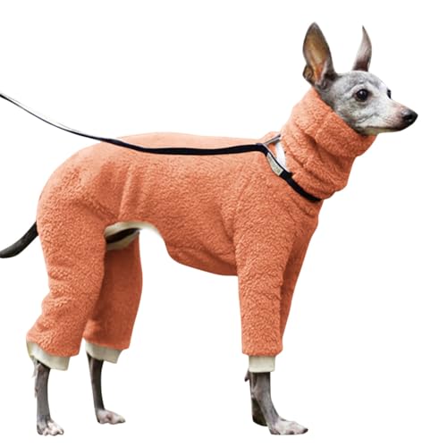 Winter-Hundekleidung – Haustierpullover – 4 Beine, vollständig bedeckt, hoher Kragen, dehnbar, dick, elastisch, Ganzkörper-Hundemantel für Labrador, Golden Retriever von BUKISA