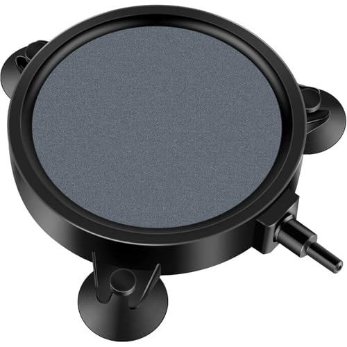 BUKYCAT Sprudelstein für Teiche, Sprudler für Aquarium, Aquarium Luftausströmer Sauerstoff Aquarium, Aquarium Luftstein Disc, 4mm / 8mm Schlauch Anschließbar, für Teiche, Aquarien und Fisch Tank BUKYCAT Sprudelstein für Teiche, Sprudler für Aquarium, Aquarium Luftausströmer Sauerstoff Aquarium, Aquarium Luftstein Disc, 4mm / 8mm Schlauch Anschließbar, für Teiche, Aquarien und Fisch Tank von BUKYCAT