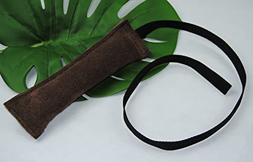 BULLYZEI Beißwurst Leder 20 x 5cm mit 75cm Band Welpenspielzeug von BULLYZEI