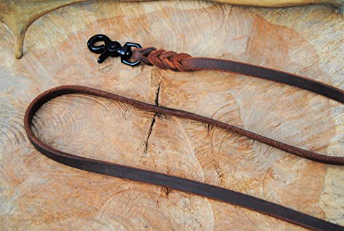 BULLYZEI Lederleine geflochten Antik-Leder 10mm x 7m ohne Schlaufe Scheren-Karabiner Schleppleine Fährtenleine BULLYZEI Lederleine geflochten Antik-Leder 10mm x 7m ohne Schlaufe Scheren-Karabiner Schleppleine Fährtenleine von BULLYZEI