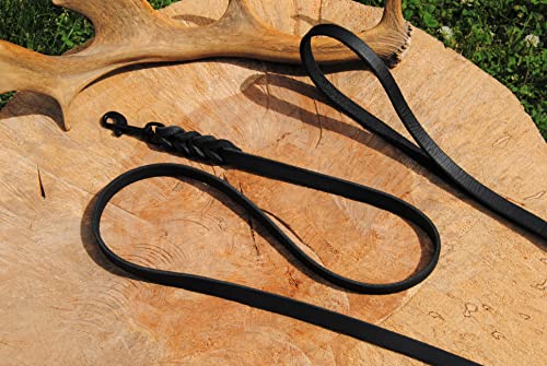 BULLYZEI Lederleine geflochten schwarz 13mm x 5m ohne Schlaufe schwarzer Karabiner Schleppleine Fährtenleine BULLYZEI Lederleine geflochten schwarz 13mm x 5m ohne Schlaufe schwarzer Karabiner Schleppleine Fährtenleine von BULLYZEI