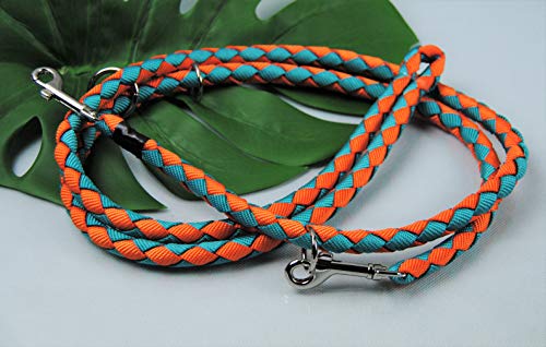 BULLYZEI Verlängerungsleine verstellbar geflochten Ozean-orange 2m x 12mm BULLYZEI Verlängerungsleine verstellbar geflochten Ozean-orange 2m x 12mm von BULLYZEI