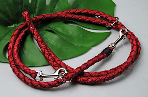BULLYZEI Verlängerungsleine verstellbar geflochten ROT 2m x 12mm BULLYZEI Verlängerungsleine verstellbar geflochten ROT 2m x 12mm von BULLYZEI
