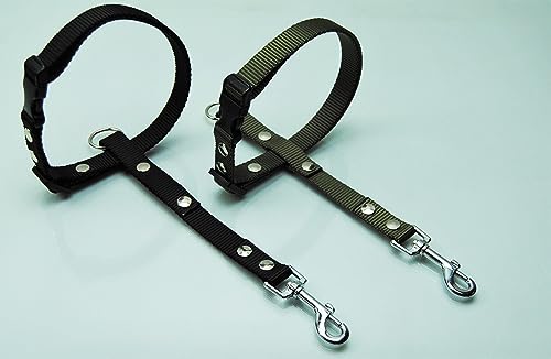 Böttcher Fährtengeschirr Fester Steg Gr.M Nylon 20mm Oliv-Grün Böttcher Fährtengeschirr Fester Steg Gr.M Nylon 20mm Oliv-Grün von BULLYZEI