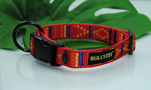 Halsband 25mm ROT Indianer-Motiv Halsband 25mm ROT Indianer-Motiv von BULLYZEI