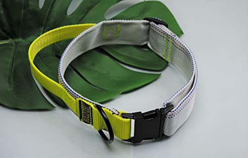 Halsband Feuerwehrschlauch mit Griff, Neon Suchhund Halsband Feuerwehrschlauch mit Griff, Neon Suchhund von BULLYZEI