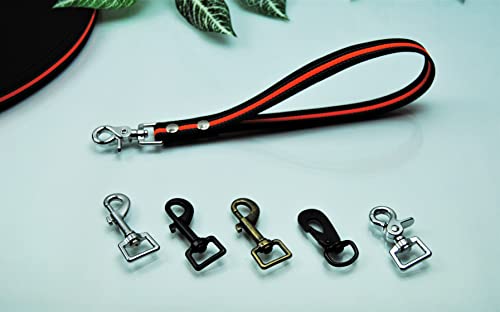 Kurzführer gummiert Neon-Orange 20mm x 35cm mit Schlaufe Schwarzer Karabiner Kurzleine Kurzführer gummiert Neon-Orange 20mm x 35cm mit Schlaufe Schwarzer Karabiner Kurzleine von BULLYZEI
