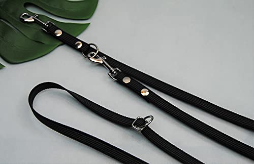 Lange gummierte Führleine verstellbar 3m x 15mm V-Leine von BULLYZEI