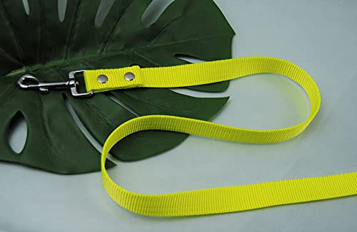 Leine 1m x 25mm ohne Schlaufe NEON-GELB Leine 1m x 25mm ohne Schlaufe NEON-GELB von BULLYZEI