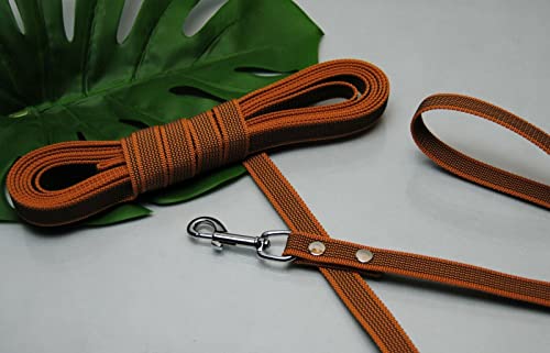 Leine gummiert 15m x 20mm MIT Schlaufe Cognak Schleppleine Fährtenleine Leine gummiert 15m x 20mm MIT Schlaufe Cognak Schleppleine Fährtenleine von BULLYZEI