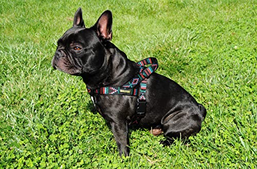 Norwegergeschirr Schwarz Indianer-Muster Gr.S-M Französische Bulldogge Norwegergeschirr Schwarz Indianer-Muster Gr.S-M Französische Bulldogge von BULLYZEI