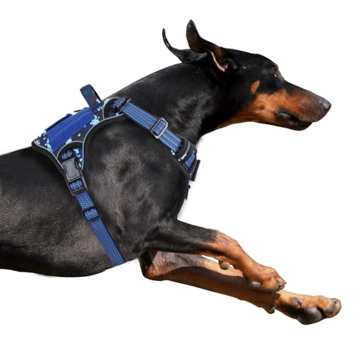 BUMBIN Taktisches Hundegeschirr für kleine Hunde, kein Ziehen, berühmtes Tik Tok No Pull Welpengeschirr, Fit Smart reflektierendes Haustier-Walking-Geschirr für Training, verstellbares Hundegeschirr von BUMBIN