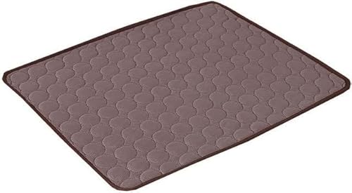 BUNGAA Hundebett, Kühlmatte, Hundematte, 1PCS Hund Matte Kühlung Sommer Pad Matte for Katze Decke Sofa Atmungs Haustier Hund Bett Sommer Waschbar (Color : Coffee, Size : 40X30cm) von BUNGAA