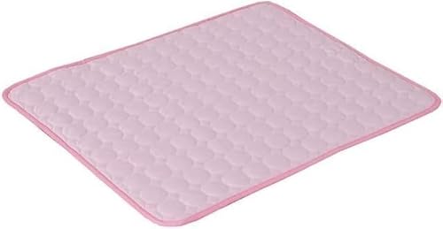 BUNGAA Hundebett, Kühlmatte, Hundematte, 1PCS Hund Matte Kühlung Sommer Pad Matte for Katze Decke Sofa Atmungs Haustier Hund Bett Sommer Waschbar (Color : Roze, Size : 62X50cm) von BUNGAA