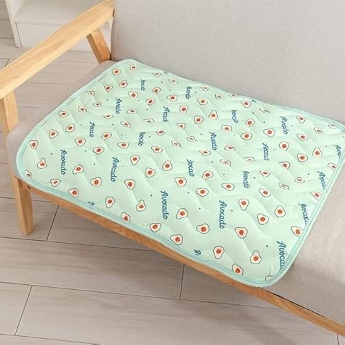 Hundebett, Kühlmatte, Hundematte, Hund Kühlmatte Sommer Pet Eis Seide Pad Breatbable Hund Katze Sitzkissen Haustier Schlafen Bett Zwinger for Kleine Mittlere große Hunde Katze ( Color : Green Mat , Si von BUNGAA