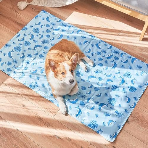 Hundebett, Kühlmatte, Hundematte, Kaltes Gel-Pad, for Hunde, Sommer, Eis, selbstkühlende Matte, Abkühlung, Katzen-Pad, Matratze, Haustiere, kühles, weiches Mattenbett ( Color : 2 , Size : 50x65cm 17KG Hundebett, Kühlmatte, Hundematte, Kaltes Gel-Pad, for Hunde, Sommer, Eis, selbstkühlende Matte, Abkühlung, Katzen-Pad, Matratze, Haustiere, kühles, weiches Mattenbett ( Color : 2 , Size : 50x65cm 17KG von BUNGAA