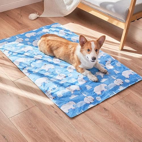 Hundebett, Kühlmatte, Hundematte, Kaltes Gel-Pad, for Hunde, Sommer, Eis, selbstkühlende Matte, Abkühlung, Katzen-Pad, Matratze, Haustiere, kühles, weiches Mattenbett ( Color : 3 , Size : 50x65cm 17KG Hundebett, Kühlmatte, Hundematte, Kaltes Gel-Pad, for Hunde, Sommer, Eis, selbstkühlende Matte, Abkühlung, Katzen-Pad, Matratze, Haustiere, kühles, weiches Mattenbett ( Color : 3 , Size : 50x65cm 17KG von BUNGAA