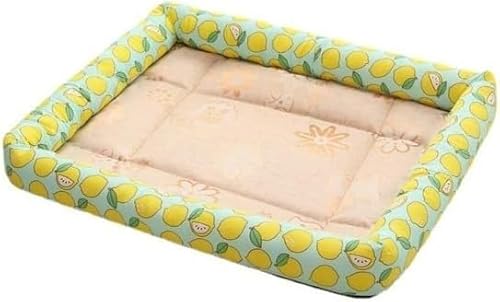 Hundebett, Kühlmatte, Hundematte, S XL Sommer Kühlung Haustier Hund Matte EIS Pad Hund Schlafen Quadratische Matten for Hunde Katzen Haustier Zwinger Kühle Kalte Seide Hundebett (Color : B, Size : X von BUNGAA