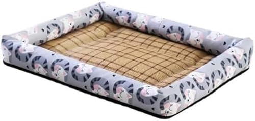 Hundebett, Kühlmatte, Hundematte, S XL Sommer Kühlung Haustier Hund Matte Eis Pad Hund Schlafen Quadratische Matten for Hunde Katzen Haustier Zwinger Kühle Kalte Seide Hundebett ( Color : D , Size : L Hundebett, Kühlmatte, Hundematte, S XL Sommer Kühlung Haustier Hund Matte Eis Pad Hund Schlafen Quadratische Matten for Hunde Katzen Haustier Zwinger Kühle Kalte Seide Hundebett ( Color : D , Size : L von BUNGAA