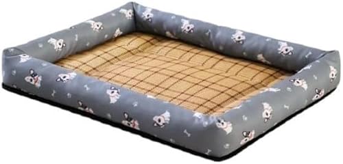 Hundebett, Kühlmatte, Hundematte, S XL Sommer Kühlung Haustier Hund Matte Eis Pad Hund Schlafen Quadratische Matten for Hunde Katzen Haustier Zwinger Kühle Kalte Seide Hundebett ( Color : E , Size : X von BUNGAA