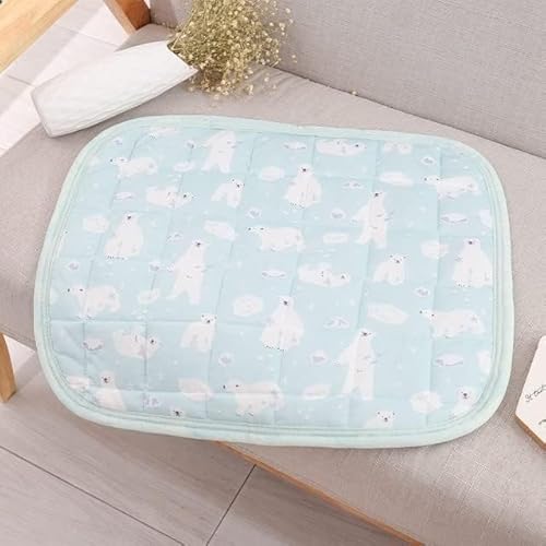 Hundebett, Kühlmatte, Hundematte, Sommer Hund Kühlmatte Atmungs Haustier Hund Bett Decke Eis Seide Pad Sofa Zwinger for Kleine Mittelgroße Hunde Katzen Hund auto Sitzkissen ( Color : Green Bear , Size Hundebett, Kühlmatte, Hundematte, Sommer Hund Kühlmatte Atmungs Haustier Hund Bett Decke Eis Seide Pad Sofa Zwinger for Kleine Mittelgroße Hunde Katzen Hund auto Sitzkissen ( Color : Green Bear , Size von BUNGAA