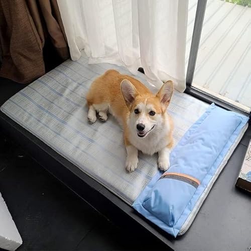 Hundebett, Kühlmatte, Hundematte, Sommer-Hundebett, Heimtierbedarf, Eis-Seiden-Pad, Hunde-Sofabett mit Kissen, kühlend und bequem, geeignet for kleine und mittelgroße Haustiere ( Color : Gwk001 , Size Hundebett, Kühlmatte, Hundematte, Sommer-Hundebett, Heimtierbedarf, Eis-Seiden-Pad, Hunde-Sofabett mit Kissen, kühlend und bequem, geeignet for kleine und mittelgroße Haustiere ( Color : Gwk001 , Size von BUNGAA