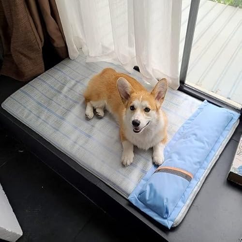 Hundebett, Kühlmatte, Hundematte, Sommer-Hundebett, dicke Matte for Hunde, Haustier-Sofa mit Kissen for kleine, mittelgroße und große Hunde, Katzen, kühlende Hundeunterlage, Heimtierbedarf ( Color : T Hundebett, Kühlmatte, Hundematte, Sommer-Hundebett, dicke Matte for Hunde, Haustier-Sofa mit Kissen for kleine, mittelgroße und große Hunde, Katzen, kühlende Hundeunterlage, Heimtierbedarf ( Color : T von BUNGAA