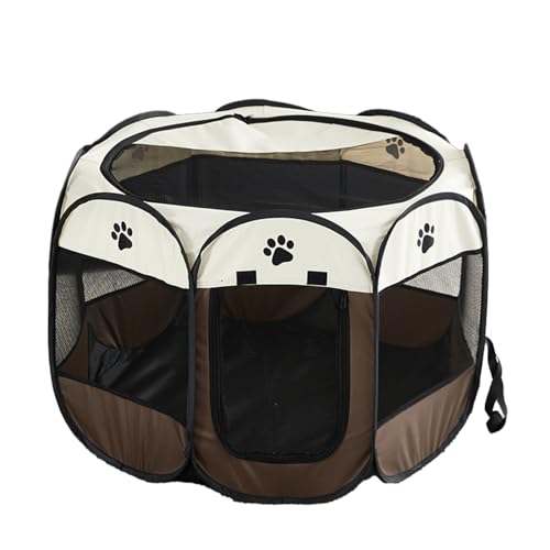 Haustier-Spielgehege für Hunde | Abnehmbare, Faltbare Hundebox aus Oxford-Stoff mit Reißverschluss | Atmungsaktive Käfige für Kaninchen, Küken, niedlicher Katzenzaun für kleine Haustiere, Buniq von BUNIQ