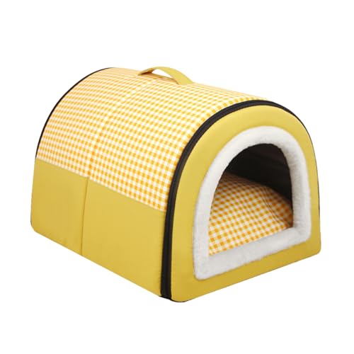 wasserdichte Hundehöhle | Abnehmbare Hundebetten für kleine Hunde, tragbar mit Rutschfester Unterseite - Bequeme Haustierhöhle, warmes Katzennest für Hauskatzen, kleine Hunde, Welpen Buniq von BUNIQ