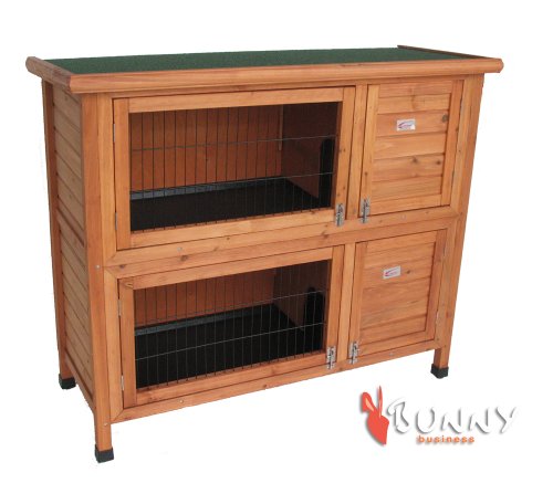 Bunny Business Laufstall, 2-stufig, für Kaninchen°/°Meerschweinchen, 122°cm von Bunny Business