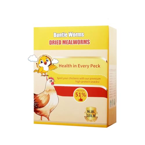 BUNTIE WORMS Getrocknete Mehlwürmer, ca. 4,5 kg, 100 % natürlich, GVO-frei, getrocknet für Hühner, Wildvögel, Reptilien und Schinken BUNTIE WORMS Getrocknete Mehlwürmer, ca. 4,5 kg, 100 % natürlich, GVO-frei, getrocknet für Hühner, Wildvögel, Reptilien und Schinken von BUNTIE WORMS