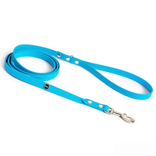 BURA Halsband Hund 180cm für Hunde Hundeleine Große Hunde, Leicht und Handlich, Verformt Sich Nicht, Langlebig, Wasserdicht, Nicht Allergen (hellblau01, M) von BURA