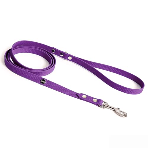 BURA 180cm für Hunde Hundeleine Große Hunde, Leicht und Handlich, Verformt Sich Nicht, Langlebig, Wasserdicht, Nicht Allergen (violett, M) von BURA